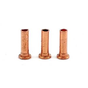 Small Semi Tubular Red Copper Rivets For Brake Linings Corrosion Resistance
