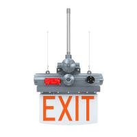 China Explosion Proof Exit Sign Light Fixture 100-277V For Hazardous Locations on sale