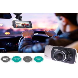 Wireless 4 Inch 1080p Car DVR 4K Dash Cam Dual Lens Front And Rear