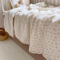 China Super Soft Breathable Floral Muslin Baby Crib Comforter Blanket And Quilt Cotton Lightweight on sale