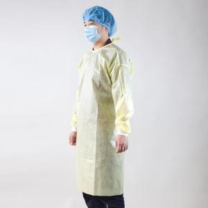 Anti Static Disposable Nonwoven Isolation Gowns With Elastic Cuff Resistance Sewing