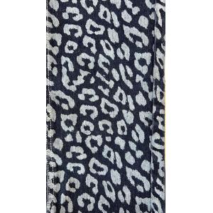 Organic Leopard Print Denim Fabric For Garment Making 160cm