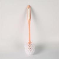 China Bathroom 38.5x8 Toilet Silicone Brush Long Handle Plastic on sale