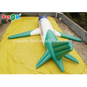 China ROHS Custom Inflatable Products , 10 Meter PVC Inflatable Airplane Model For Exhibition Display supplier