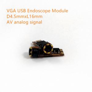 China VGA 0.3MP AV endoscope video camera module AV Signal 25fps APL DC3.3V D4.5mmxL16mm supplier