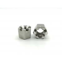 China Stainless Steel Hexagon Slotted Nut Cotter Pins DIN 935 Castle Nuts on sale