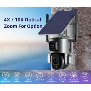 40M Night Vision WiFi Solar Security Camera 4K Dual Lens 10X Optical Zoom