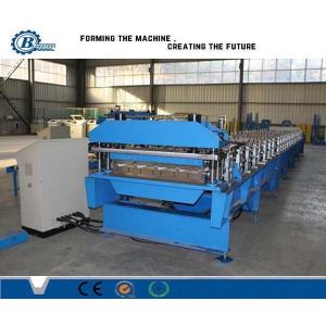 China Corrugared / IBR Metal Roofing Roll Forming Machine , Roof Sheet Making Machine supplier