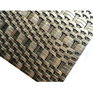 China Stainless Steel Woven Wire Fabric , Decorative Architectural Rigid Mesh Facade supplier