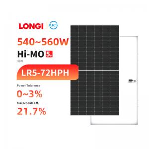 Longi Mono Solar Panel Half Cell 540w 550w 555w 560w Solar Panels Set For Houses