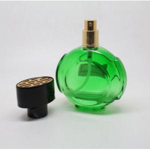 30ML Wholesale clear empty circle shape green color 30ml glass bottle spray
