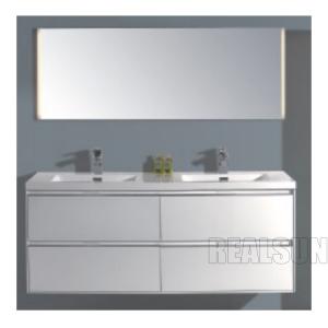 72 Mirror Modern Bathroom Vanity Cabinets Wall Mounted Moistureproof Double Sink