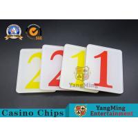 China 8mm Thickness Casino Game Accessories Number 1.2 Combination Cover Plate on sale