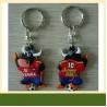 OEM colorful custom rubber 3D soft pvc Keychain with factory price