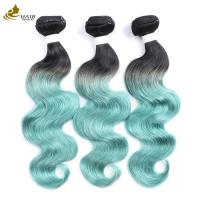 China 12A Grade Brazilian 613 Human Hair Bundles 1B Green on sale