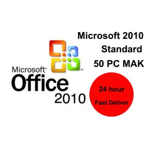 Standard 50pc  Office Professional Plus 2010 Activation Code 32 Bit