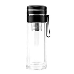 China bouteilles réutilisables en verre en vrac du Borosilicate 300ml avec le thé Infuser supplier