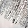 China garment wedding dirac Wholesale Iridescent Large Lace Stage Suit Sequin Fabric Glitter Fashion Dress Mesh Tassel Fabric wholesale