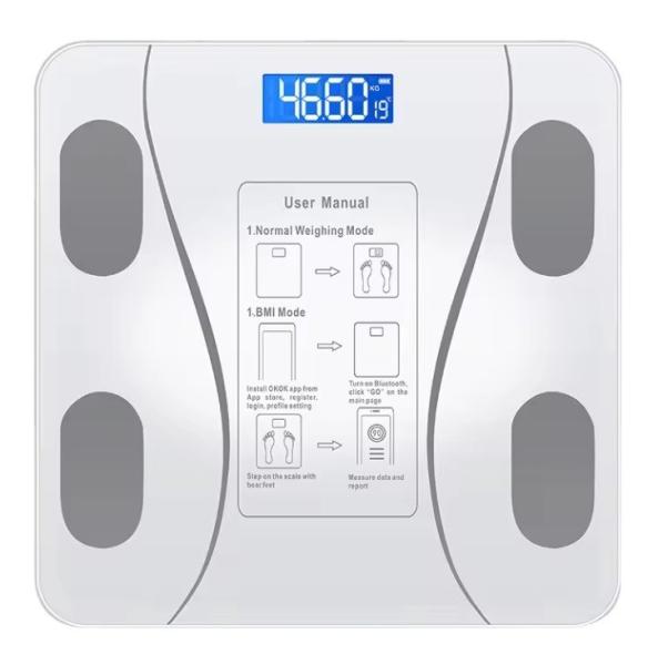Intelligent Analysis Bluetooth Smart Body Scale with Household Bathroom and 180kg Maximum Weight Recommendation