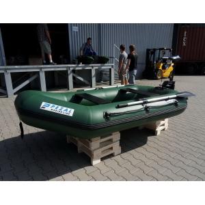 Heavy Duty Army Green Marine Inflatable Fishing Dinghy / Boats With 2 Chamber