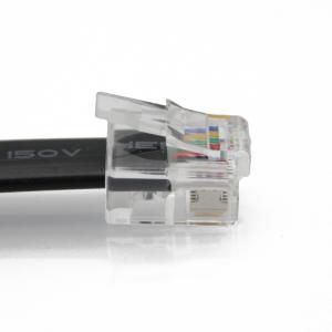 Telephone cable roll 6pin 6core rj12 rj11 telephone cable cord flat 6p6c cable