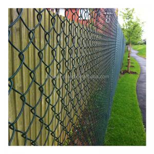 China Metal Frame Highway Fence 8ft Diamond Shape Chain Link Fence Panels for High Security supplier