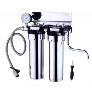 Stainless Steel Countertop Water Filter 2 Stage , 5L / Minute Flow Rate Ss Water Filter