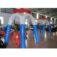 China Tall Airtight Inflatable Basketball Game , Outdoor Game Inflatable Basketball Hoop 2.2mH on sale