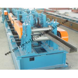 Automatic C / Z Purlin Roll Forming Machine Interchangeable For Steel Frame