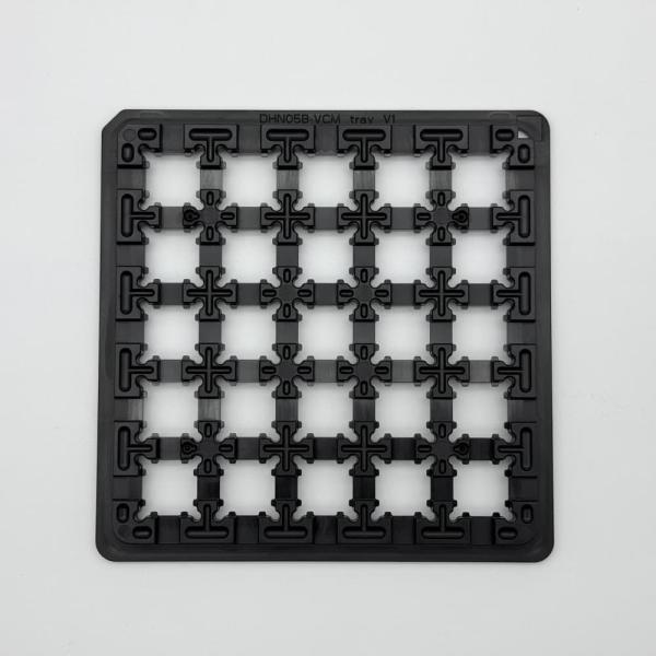 Support Customized Services Durable IC Chip Tray For Electronic Component Packaging ESD Waffle Pack