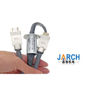 China Anillos colectores del poder de HD-SDI, anillo colectando eléctrico tamaño pequeño 250RPM con 8 circuitos supplier