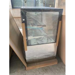 Stainless Steel Base Refrigerated Pastry Case Cooler With Double Shelves