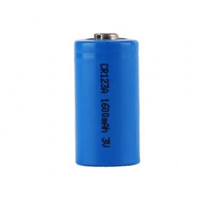 China Primary Lithium Battery CR123A / 17345 3.0 V 1600 mAh for smoke detector,alarm and security equippments supplier