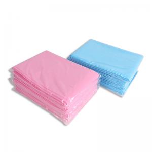 China Pure Color 80cmX200cm Massage Bed Disposable Sheets Table Cover Soft Non - Woven Material supplier
