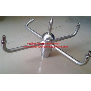 Stainless Steel Pirouette Water Fountain Nozzles With 4 Arms Spraying DN15