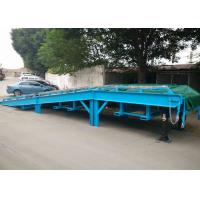 China Steel Mesh Seperated Forklift Mobile Yard Ramp , Portable Dock Ramps on sale