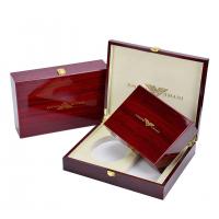 China High Gloss Piano Paint Custom Wooden Gift Boxes With Custom Laser Logo on sale