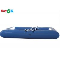 China Inflatable Pool Toys Blue Small Commercial Kids Inflatable Swimming Pool With Pump 4x4x0.6mH on sale