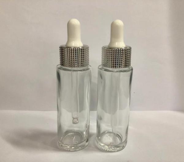 30ml Glass Cosmetic Dropper Bottles, Essential Oil Bottles With Plastic Collar