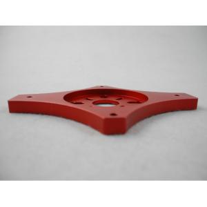 Precision CNC Machined Components 6061 Aluminum CNC Machining Red Anodizing