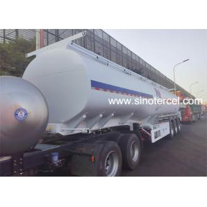 China 3Axles Fuel Tank Semi Trailer 45CBM Capacity Tanker Trailer with pump supplier