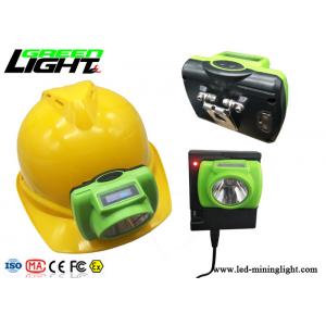 China ABS / PC LED Miners Cap Lamp 13000lux Support USB Fast Charge With OLED Screen supplier