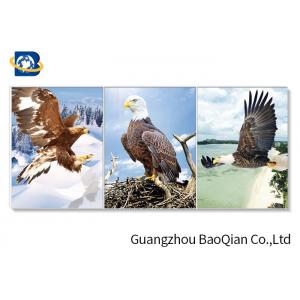 China Wall Hanging Decorative Beautiful Flying Eagle 3d Flip Moving Home / Hotel Wall Decoration supplier