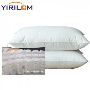 OEM White Pocket Spring Pillow Rectangular Pocket Coil Pillow