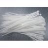 China High tensile strength White Nylon Cable Zip Ties Fireproof Rate 94V-2 wholesale