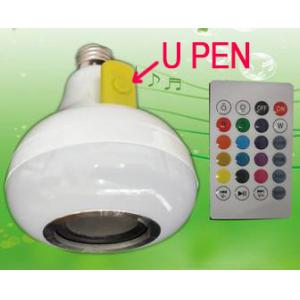 House Bluetooth Color Changing Light Bulb , Custom Led Bluetooth Speaker Bulb