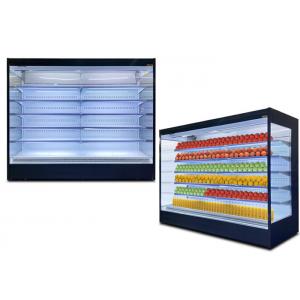 Efficient Copper Tube Aluminum Fin Multideck Open Chiller Automatic Defrost