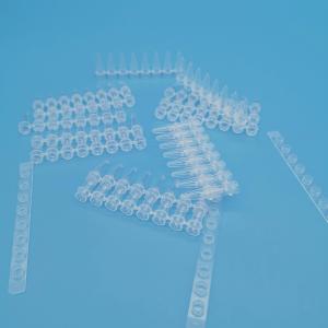 White 8 Strip PCR Tube 0.2ml Centrifuge Tubes 125 Sticks/Box For DNA Extraction