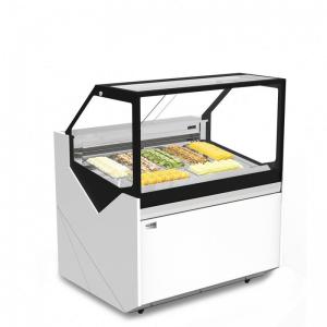 China Ice Cream Refrigerated Showcase Freezer , 6 trays Gelato Storage Freezer supplier