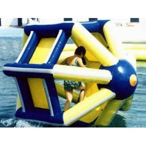 China PVC tarpaulin Inflatable Water Roller , Inflatable Water Park Amusement Equipment supplier